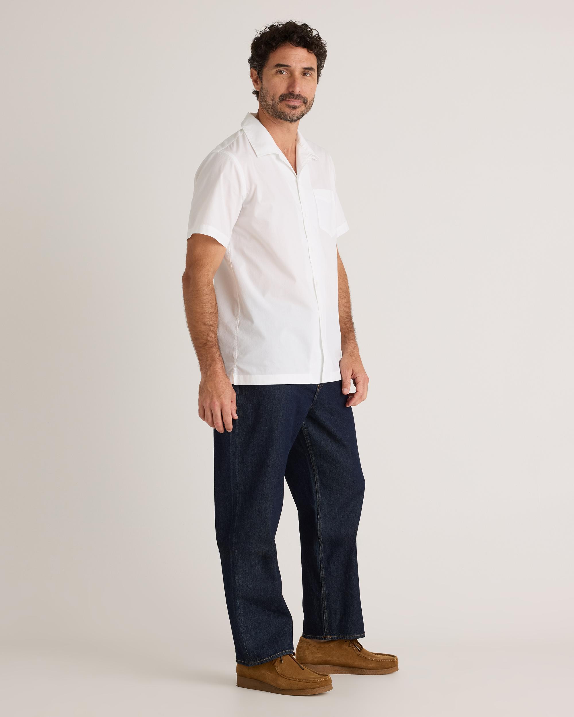 Quince | Men's Stretch Poplin Camp Shirt Size XL, Organic Cotton Product Image