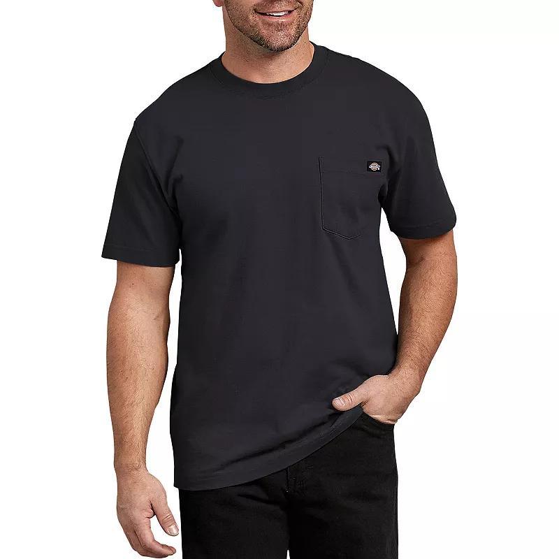 Dickies Men's Short Sleeve Relaxed Fit Pocket T-Shirt - Black L: Heavyweight Cotton Crew Neck Pullover Product Image