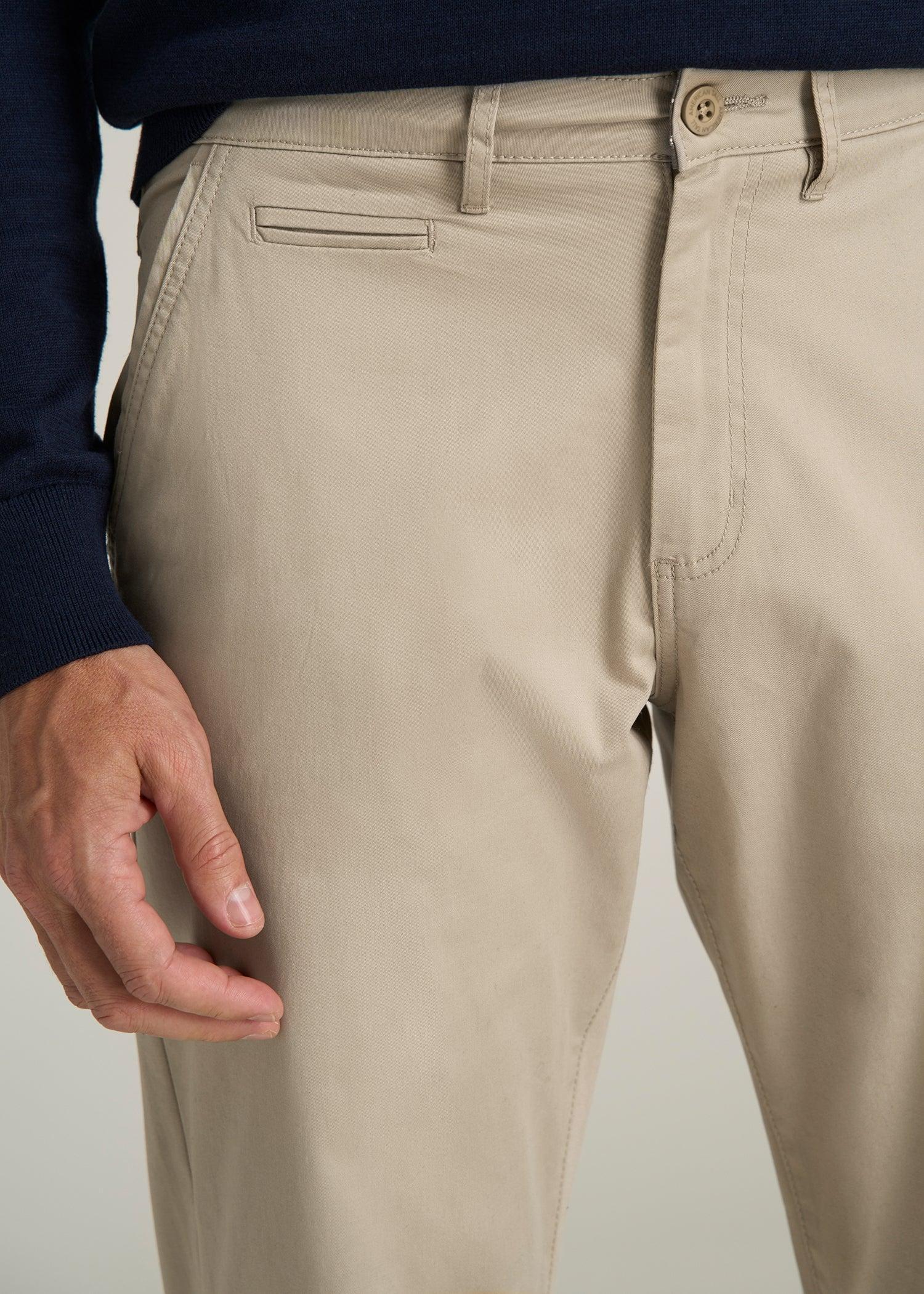 J1 STRAIGHT Leg Chinos for Tall Men in Desert Khaki Product Image