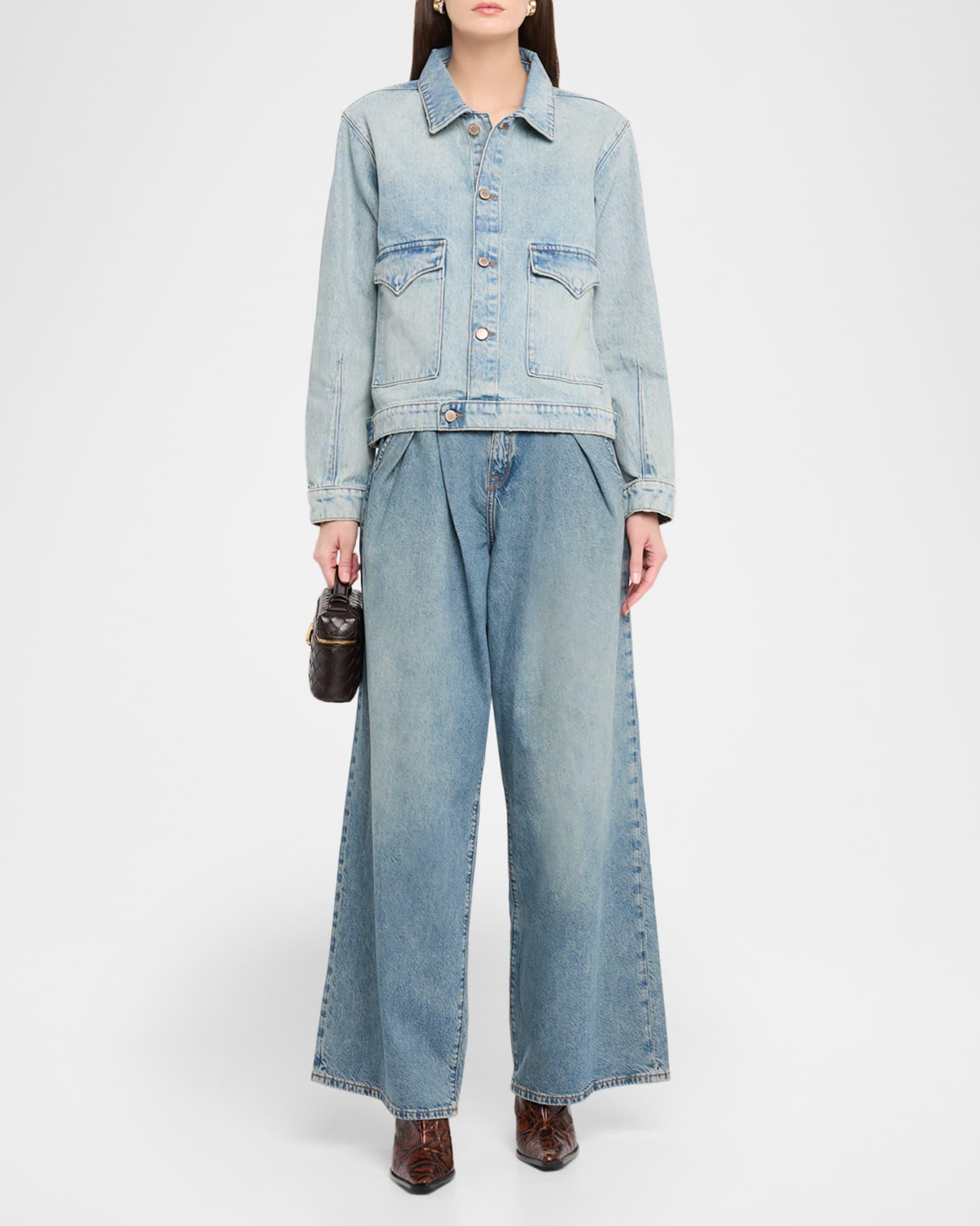 Lillian Boxy Western Denim Jacket Product Image