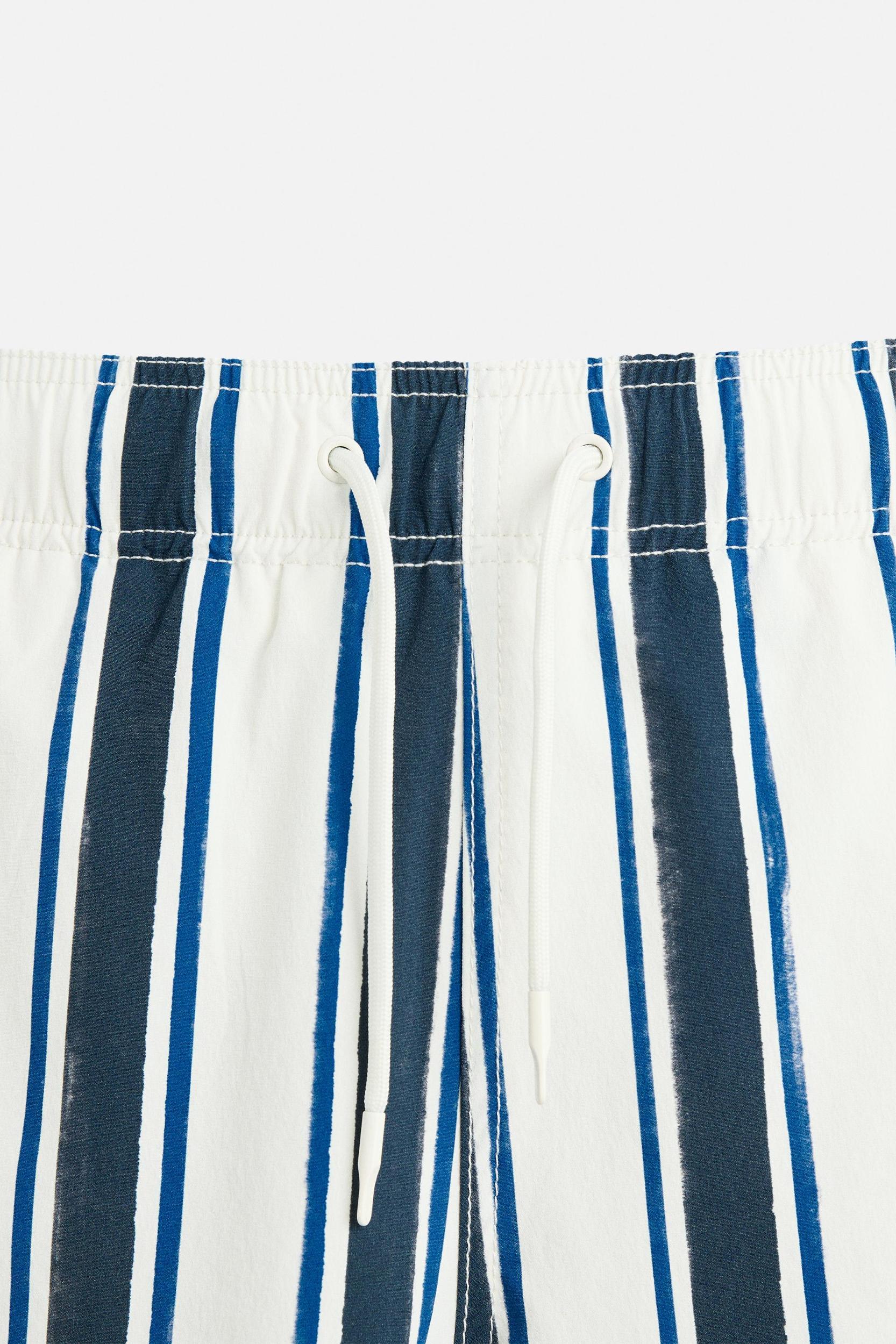 STRIPED MID-LENGTH SWIMSUIT Product Image