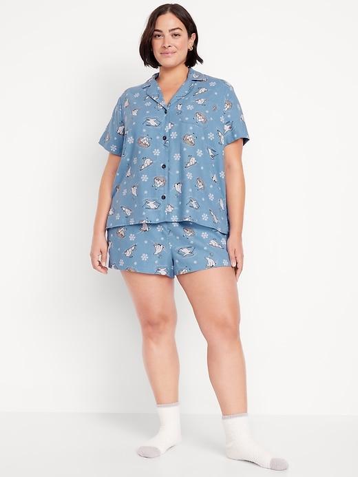 Printed Flannel Pajama Set for Men Product Image