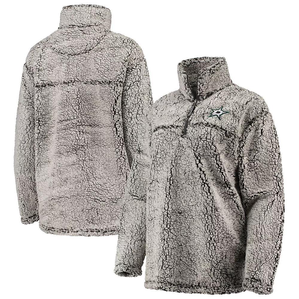 Women's G-III 4Her by Carl Banks Gray Toronto Maple Leafs Sherpa Quarter-Zip Pullover Jacket, Size: Small, Mpl Grey Product Image