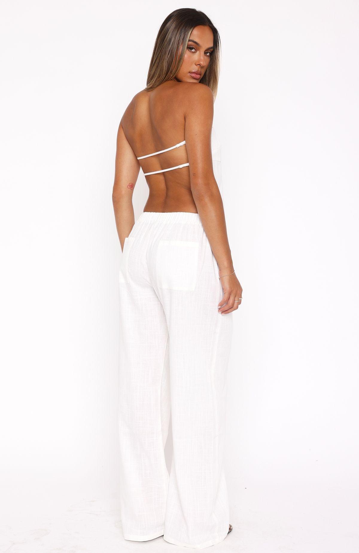 I Knew You'd Leave Pants White Product Image
