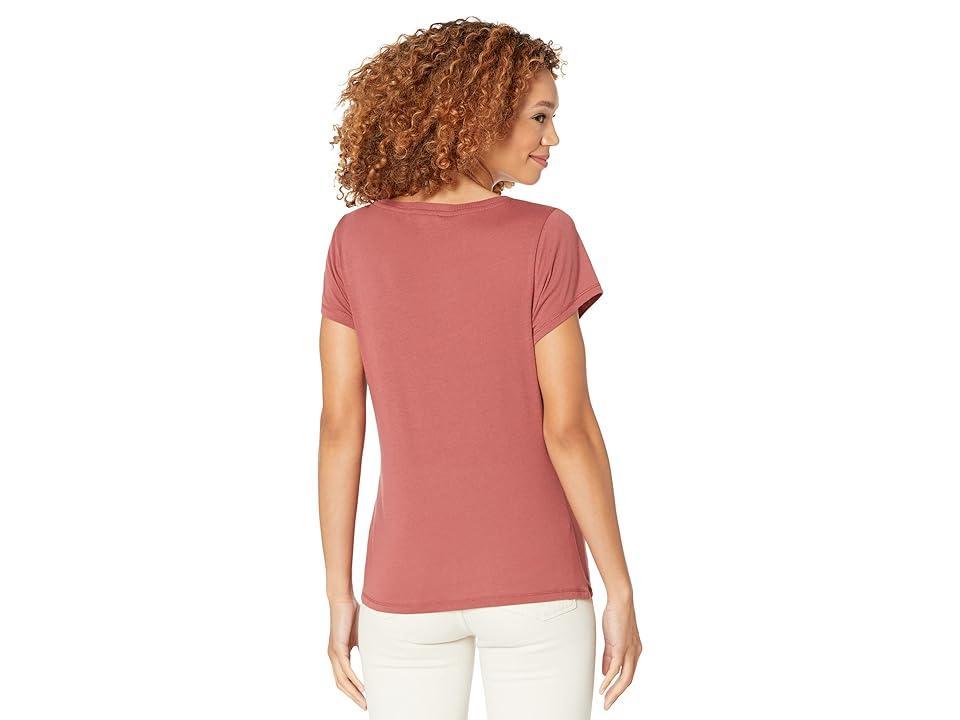 Splendid Andie V-Neck T-Shirt (Penny) Women's Clothing Product Image