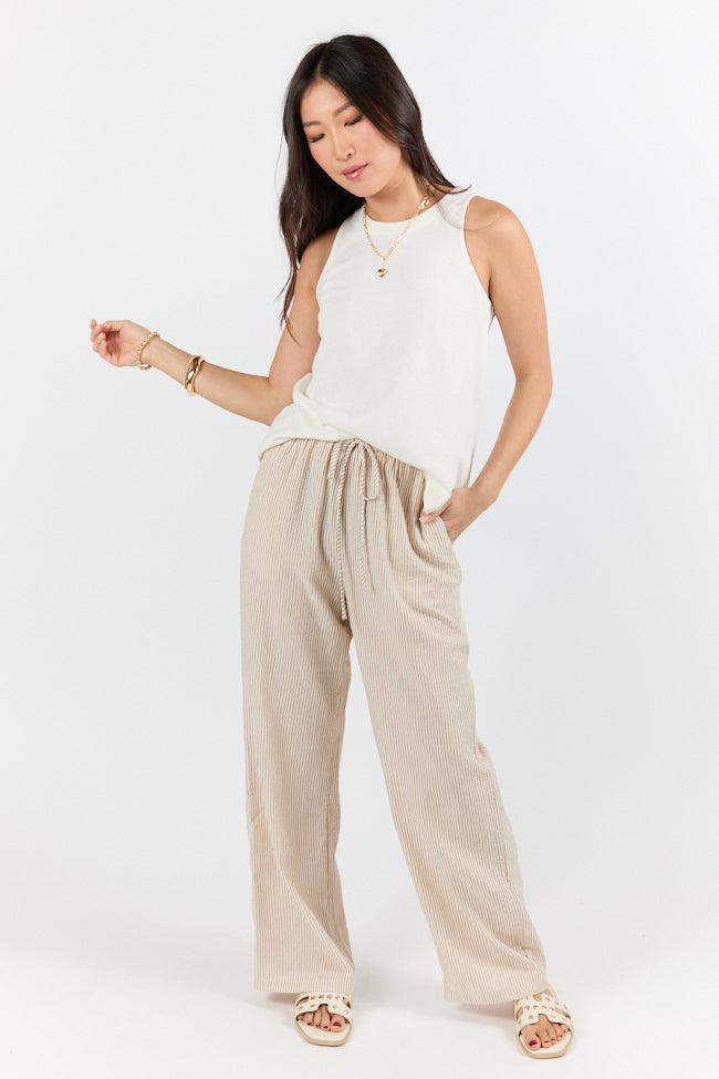 Casual Composure Off White Knit Tank Top Product Image