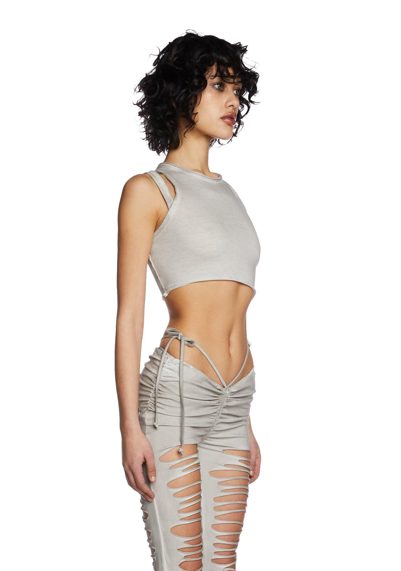 Echo Asymmetrical Crop Tank Male Product Image