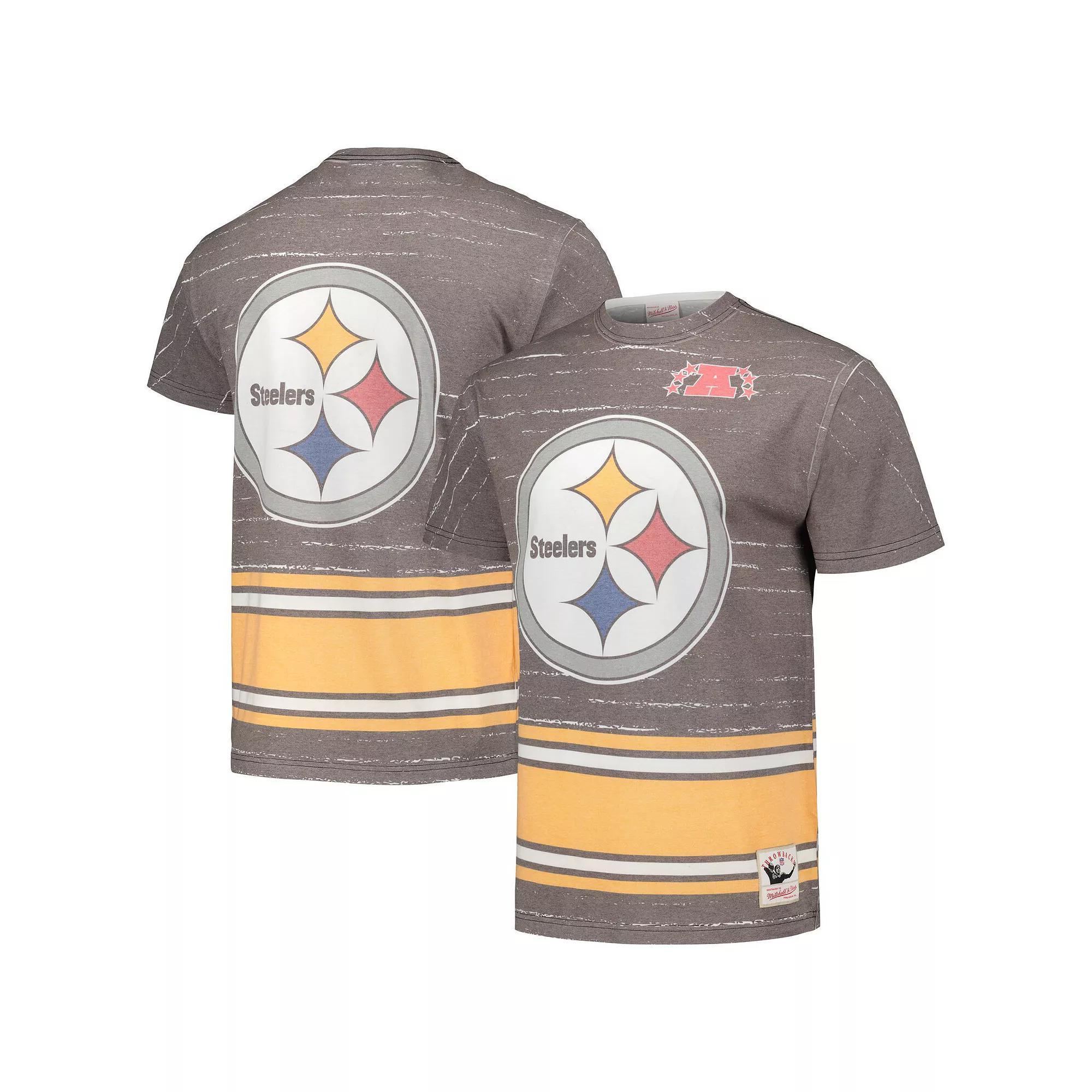 Mens Mitchell & Ness Pittsburgh Steelers Jumbotron 3.0 T-Shirt Product Image