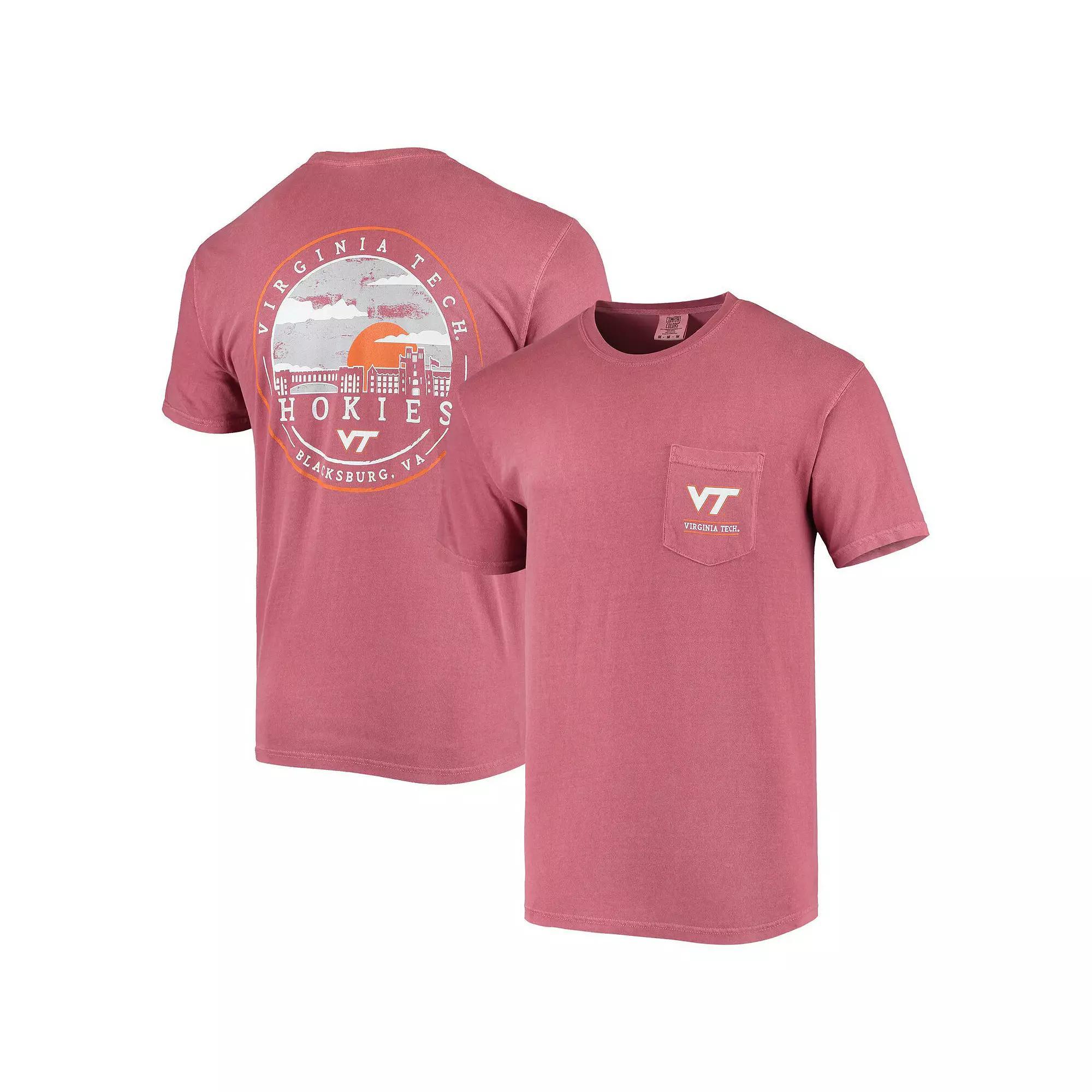 Mens Maroon Virginia Tech Hokies Circle Campus Scene T-Shirt Product Image