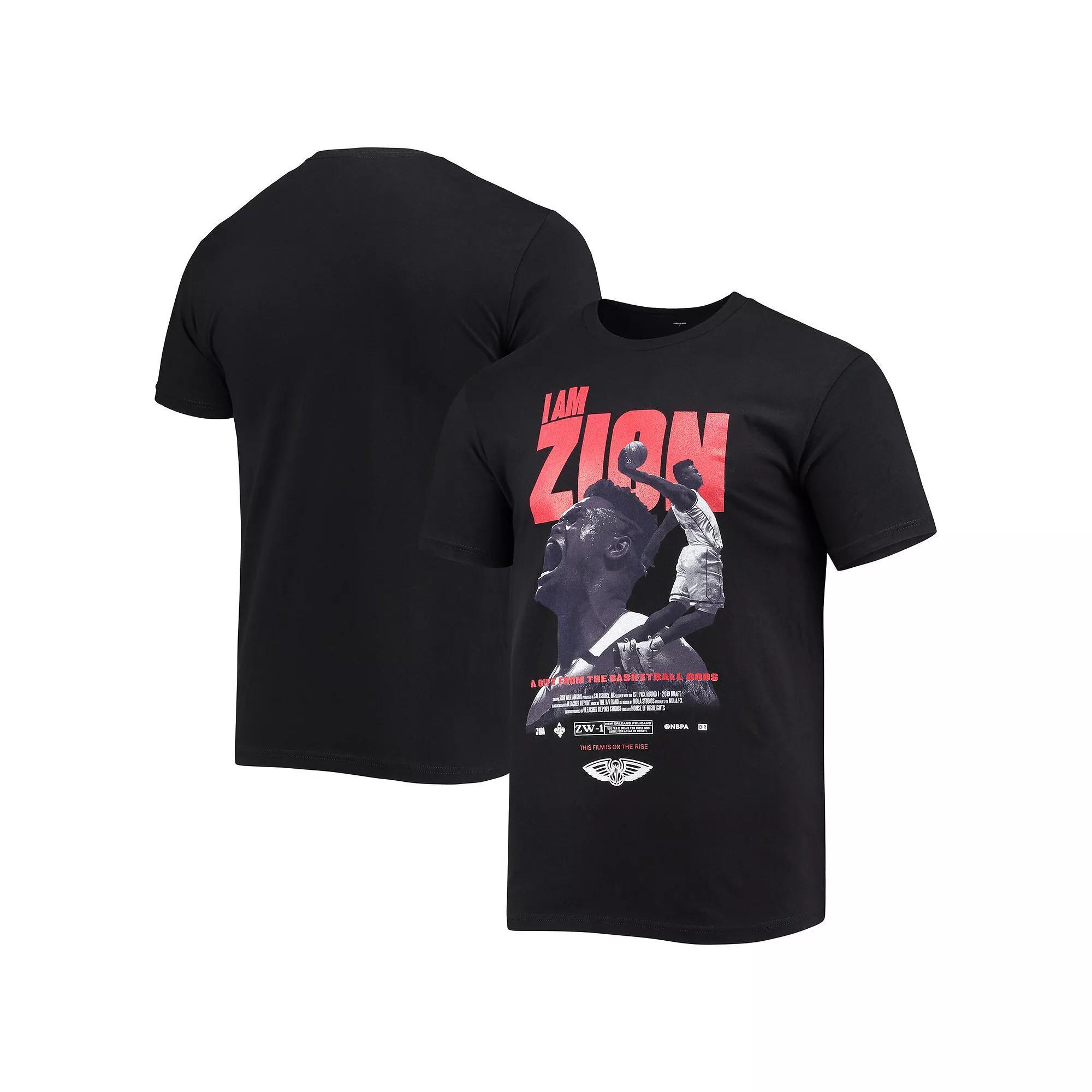 Men's Zion Williamson Black New Orleans Pelicans Check the Credits Player T-Shirt, Size: Medium Product Image