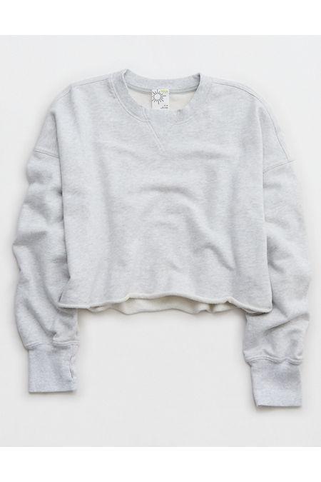 OFFLINE By Aerie Throw-Back Cropped Crewneck Sweatshirt Women's Product Image