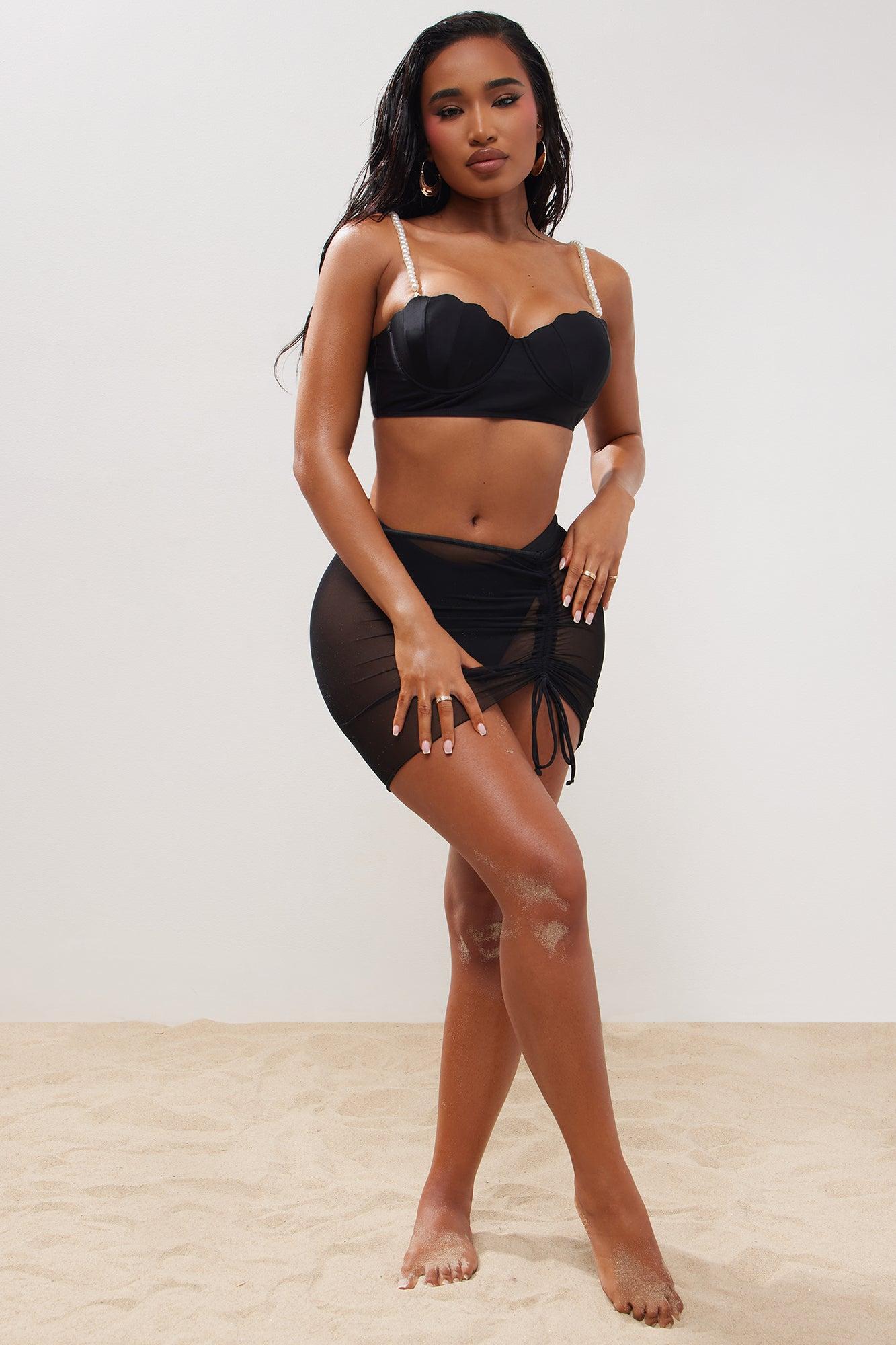 Amalia 3 Piece Bikini - Black Product Image