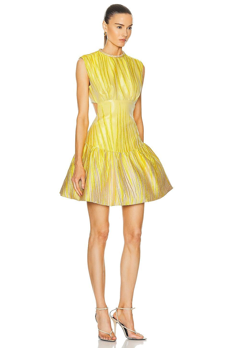 SILVIA TCHERASSI Nadra Dress in Yellow Product Image