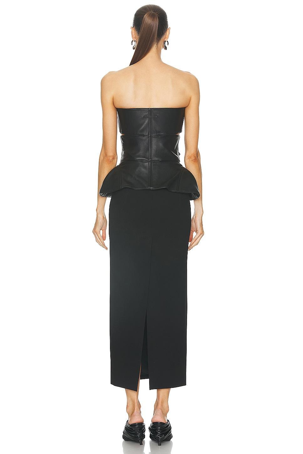 Mix Buckle Long Dress Product Image