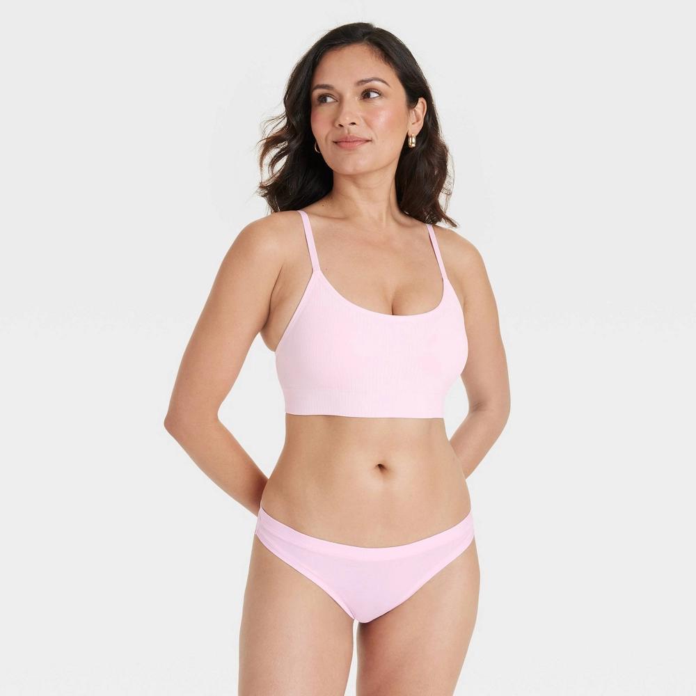 Women's Ribbed Seamless Bralette - Auden™ M: Removable Cup, Pullover Style Product Image