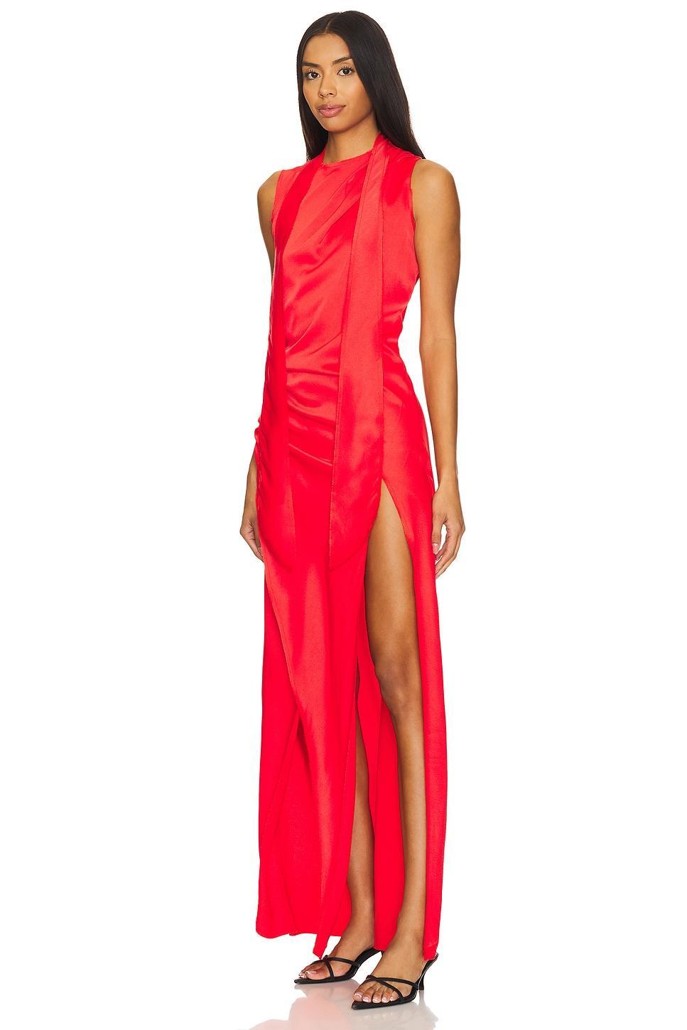 Narah Scarf And Fray Maxi Dress SIEDRES Product Image