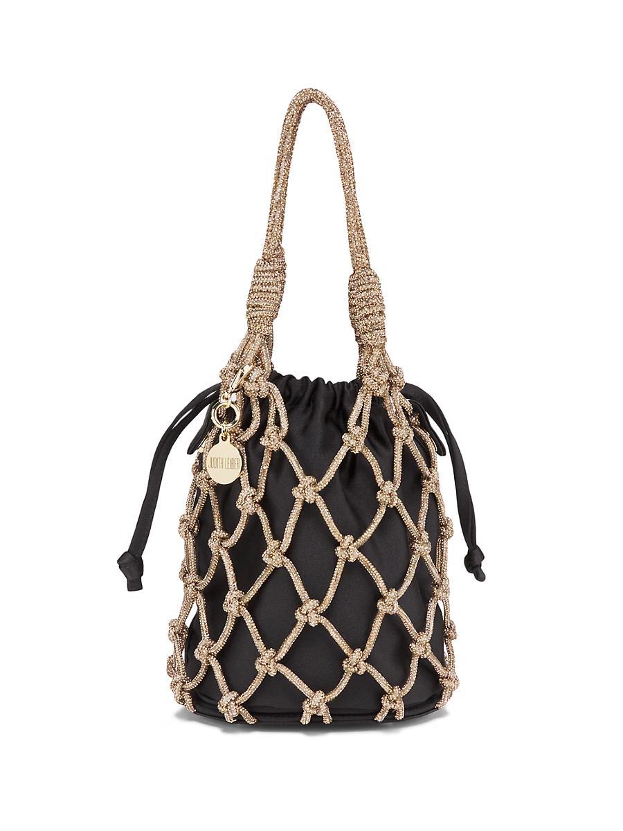 Womens Net Crystal-Embellished Pouch Product Image