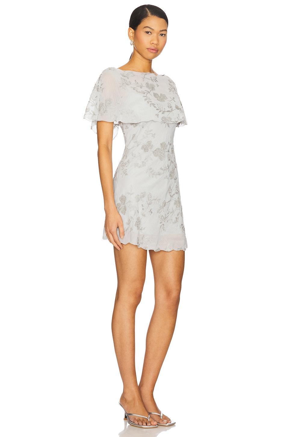 x REVOLVE Blaire Embroidered Mini Dress Stone Cold Fox Product Image