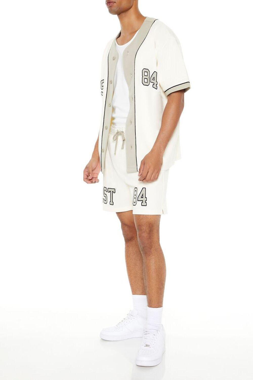 Est 84 Cotton Drawstring Shorts | Forever 21 Product Image