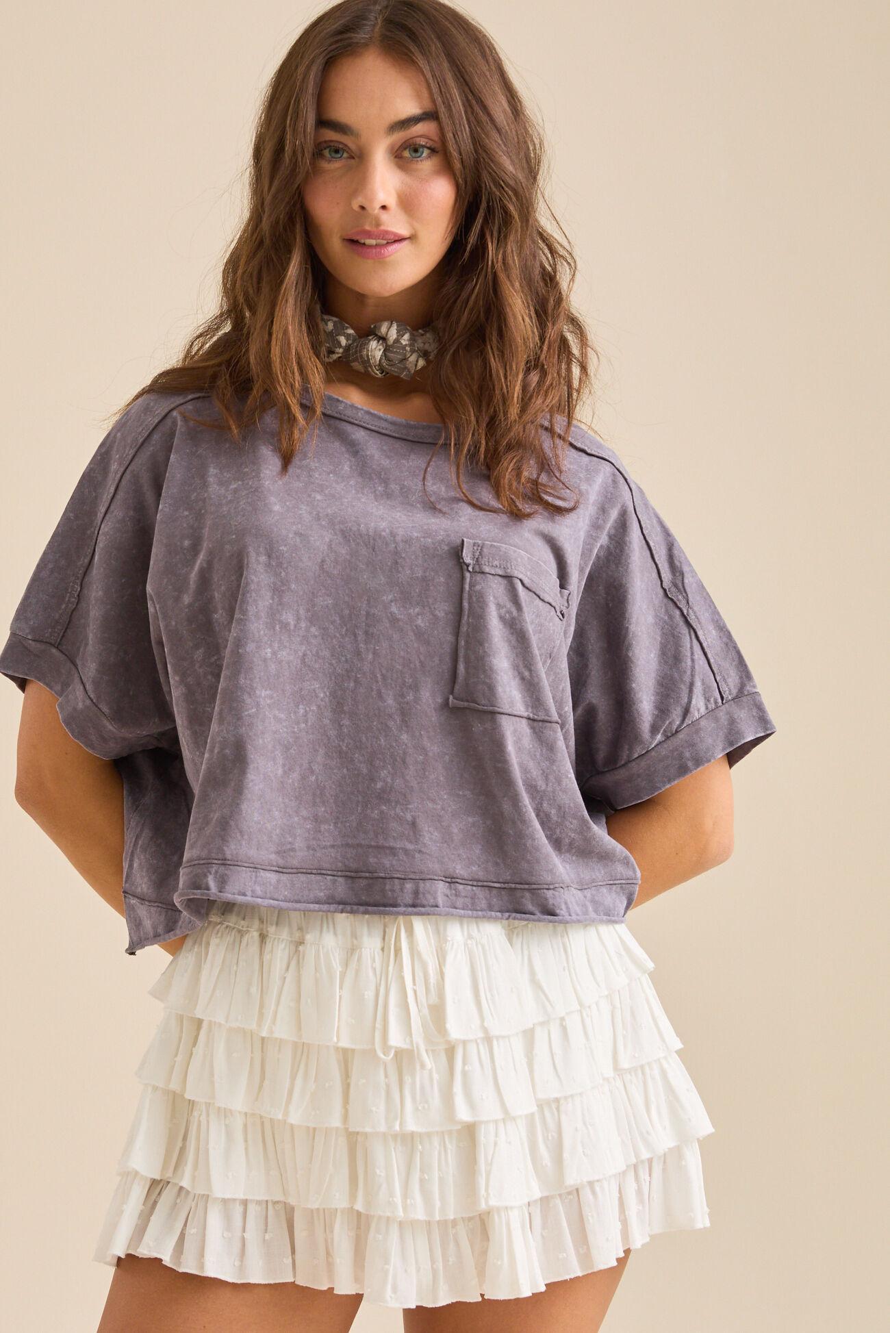 Khani Boxy Pocket Tee Product Image