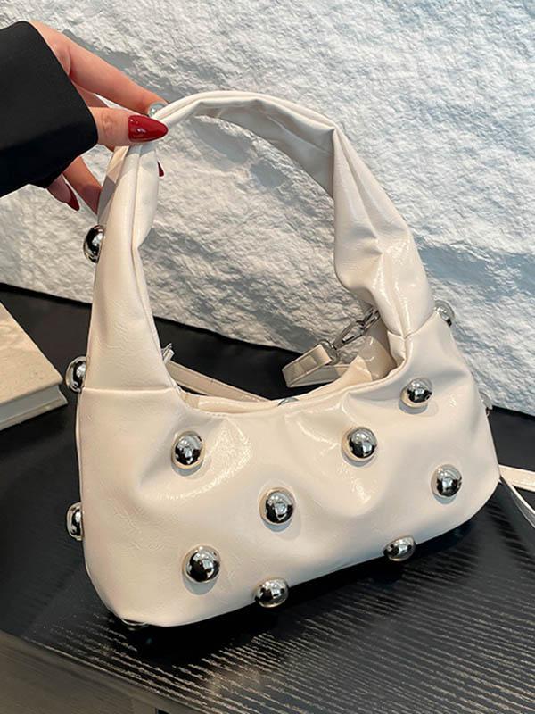 Geometric Rivet Handbags Shoulder Bags Product Image