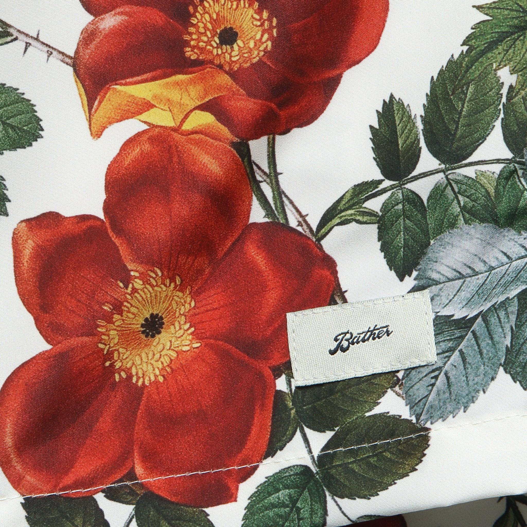 5.5" Bouquet Swim Trunks - White Product Image