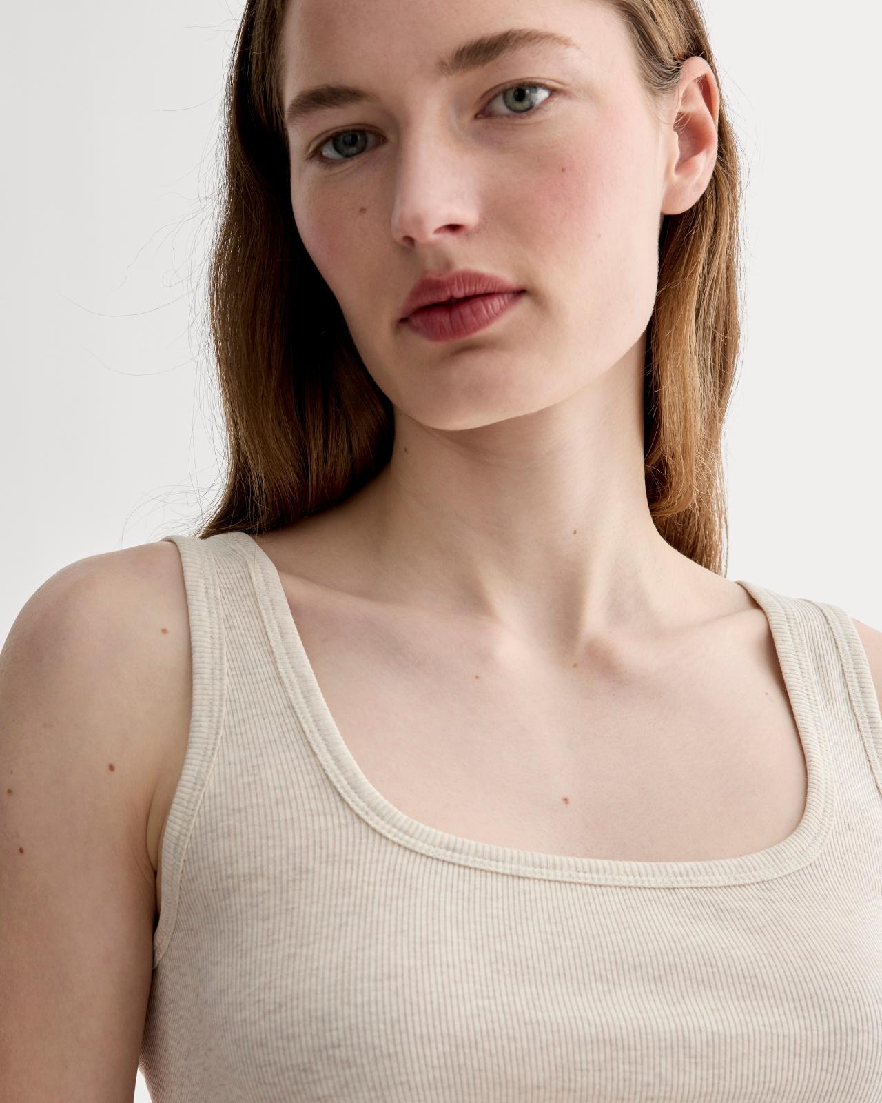 The Luxe Rib Square-Neck Tank Product Image