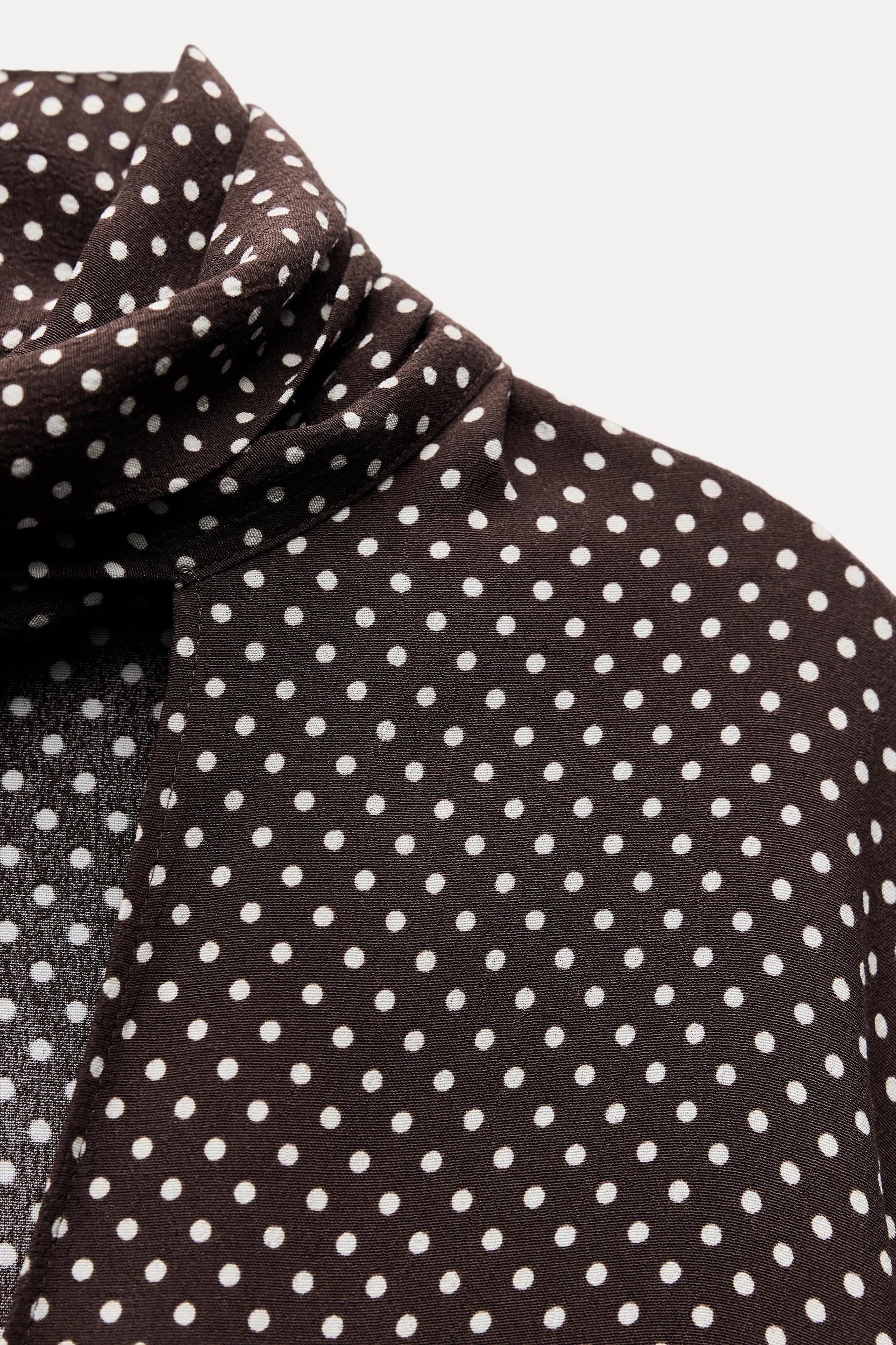 PRINTED TIE BLOUSE ZW COLLECTION Product Image