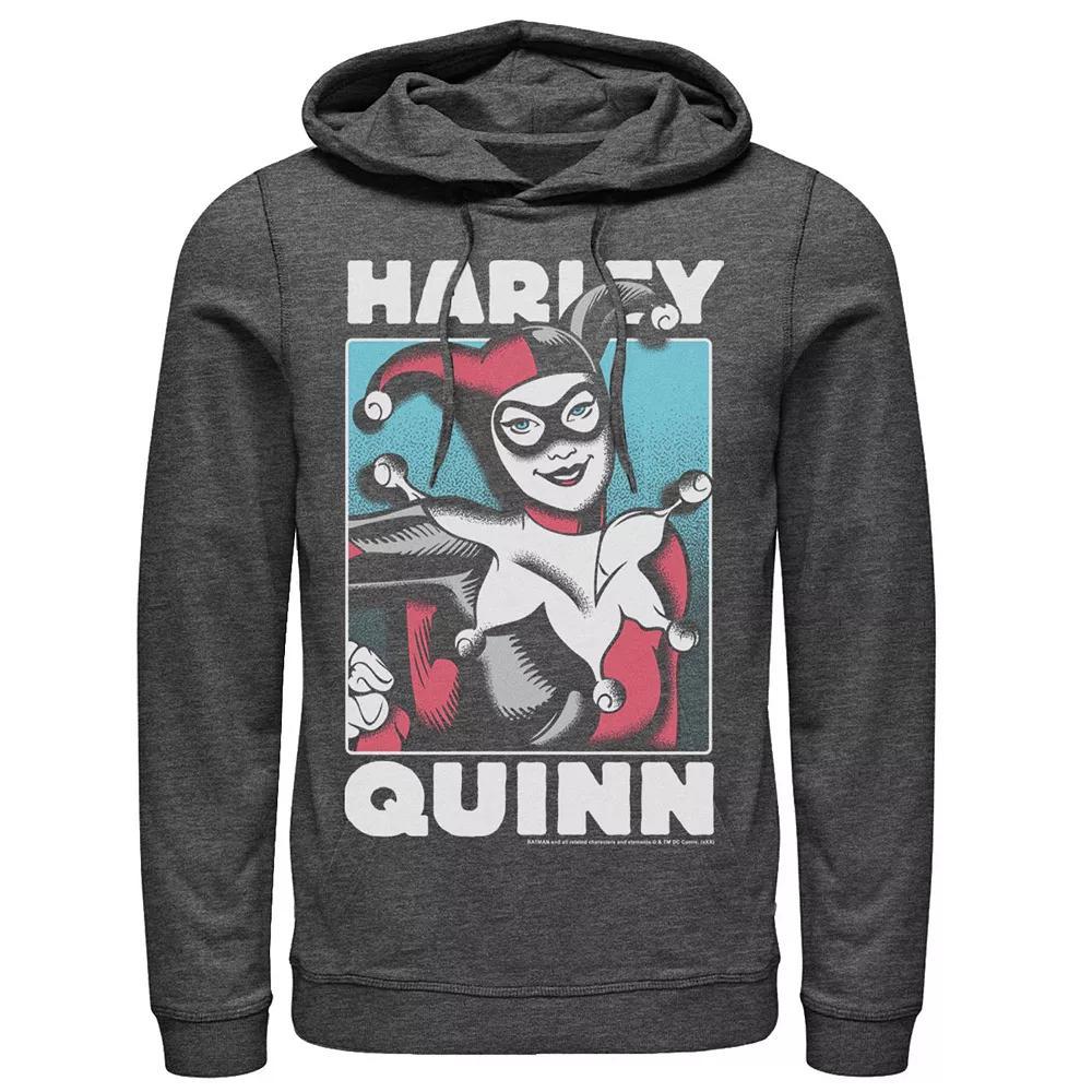 Men's DC Comics Harley Quinn Portrait Hoodie, Size: Small, Black Product Image