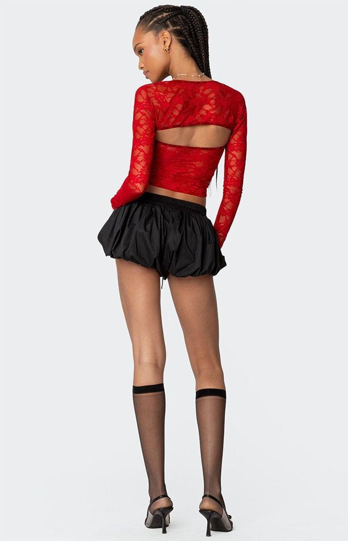 Edikted Women's Addison Sheer Lace Two Piece Top Product Image