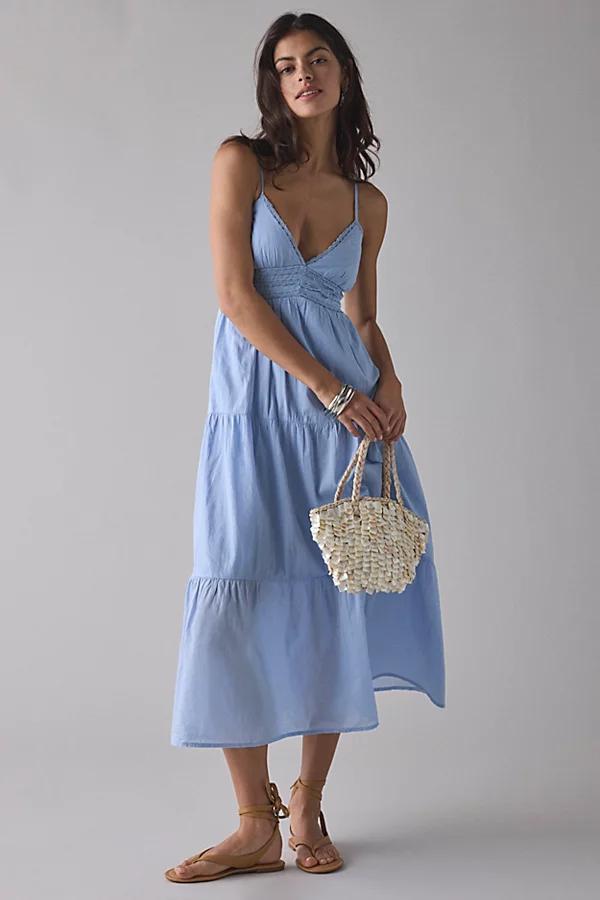 Kimchi Blue Serafina Lace Trim Tiered Babydoll Maxi Dress Womens at Urban Outfitters Product Image