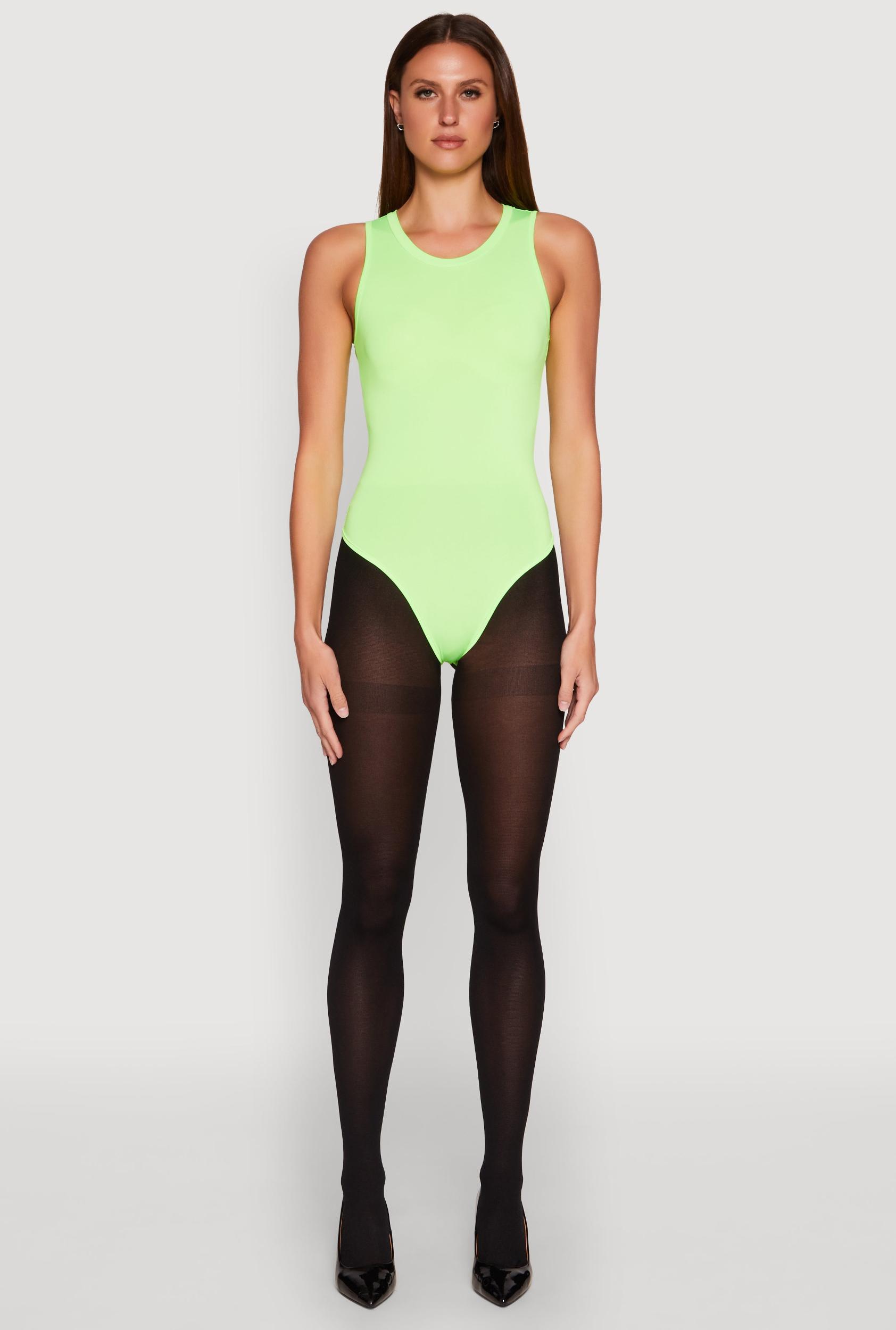 Womens Daisy Crew Neck Tank Bodysuit Product Image