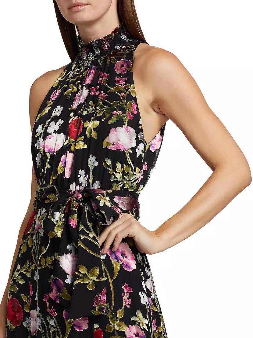 Dita Floral Burnout Maxi-Dress Product Image