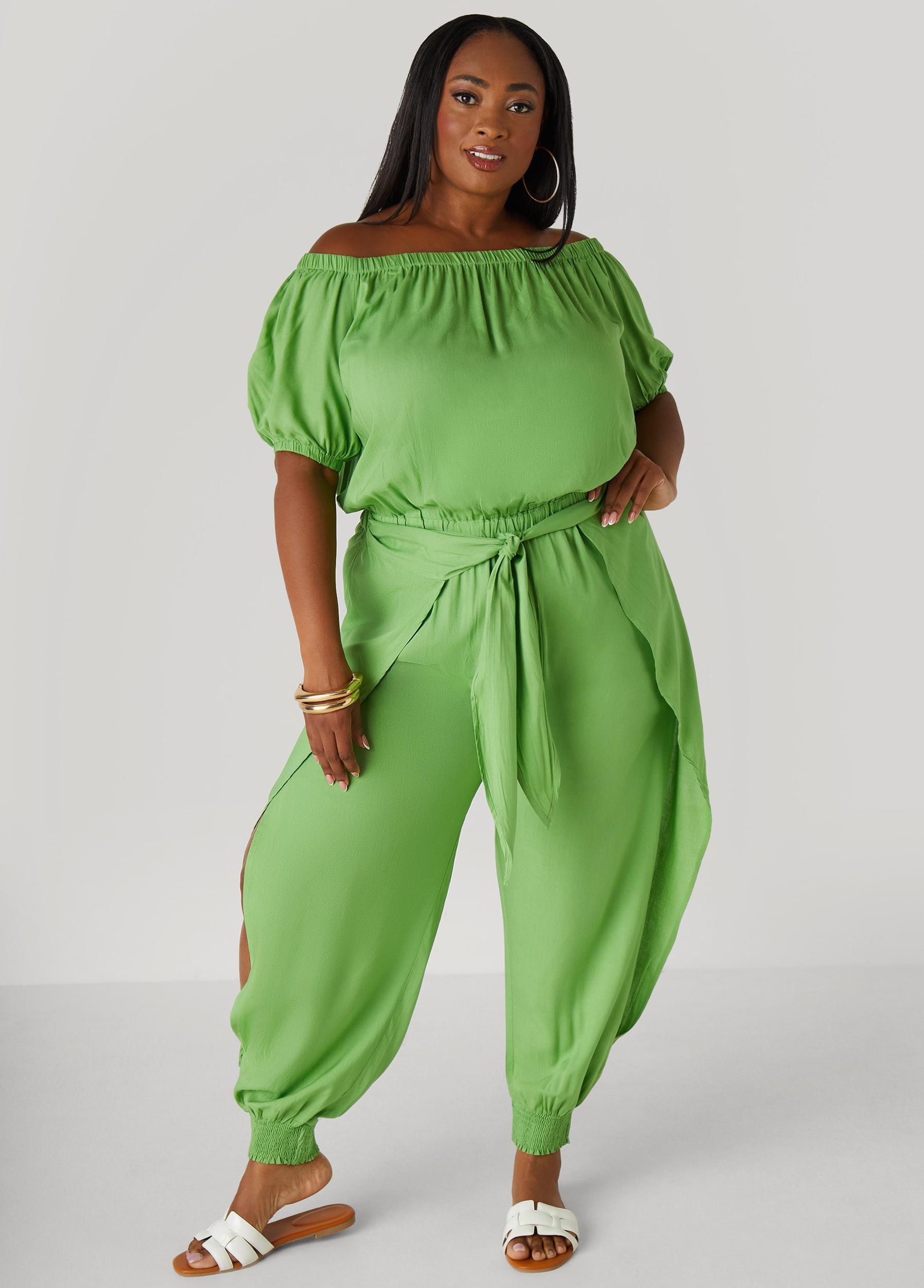 Draped Off The Shoulder Jumpsuit Product Image