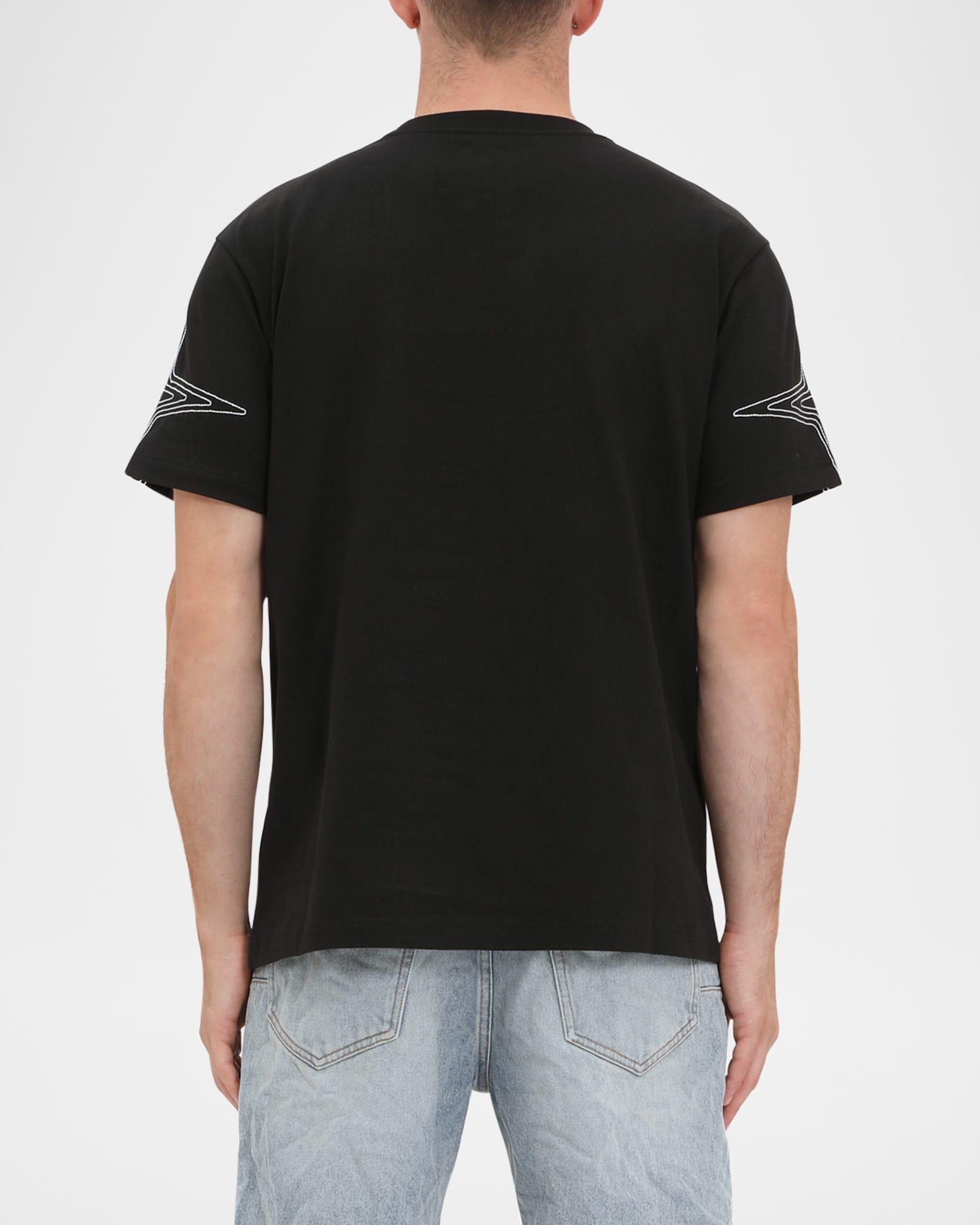 Men's Embroidered Logo-Print Jersey Tee Product Image