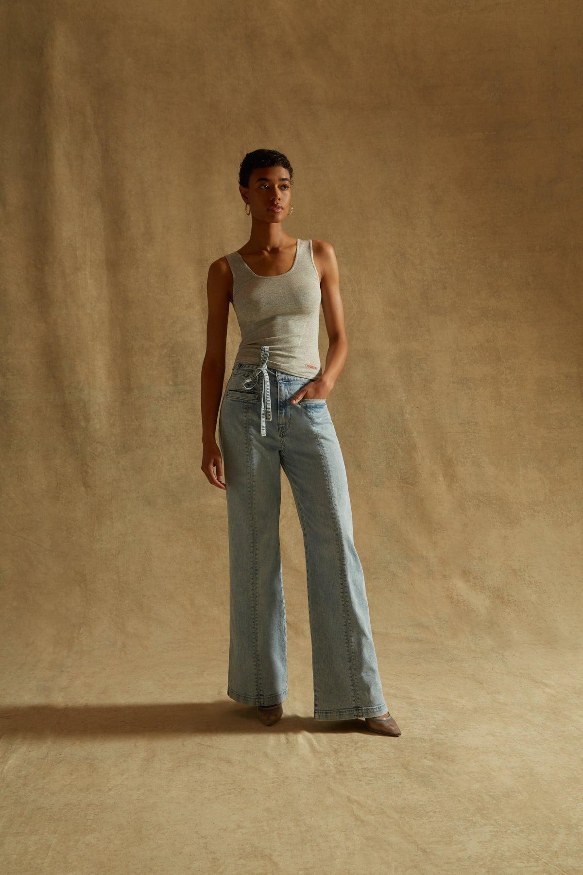 Tie Waist Pintucked Trouser Female Product Image