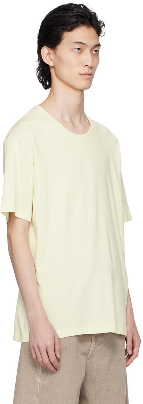 LEMAIRE Yellow Scoop Neck T-shirt In Ye500 Lemon Glaze Product Image