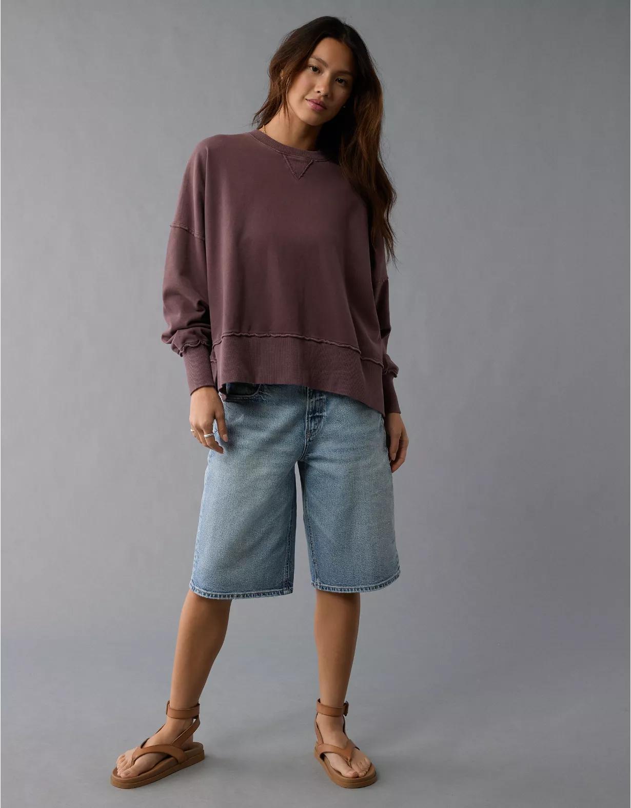 AE Big Hug Crew Neck Sweatshirt Product Image