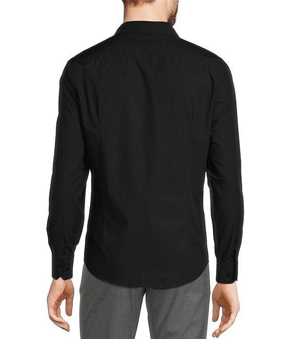 Murano Wardrobe Essentials Slim Fit Solid Long Sleeve Woven Shirt Product Image