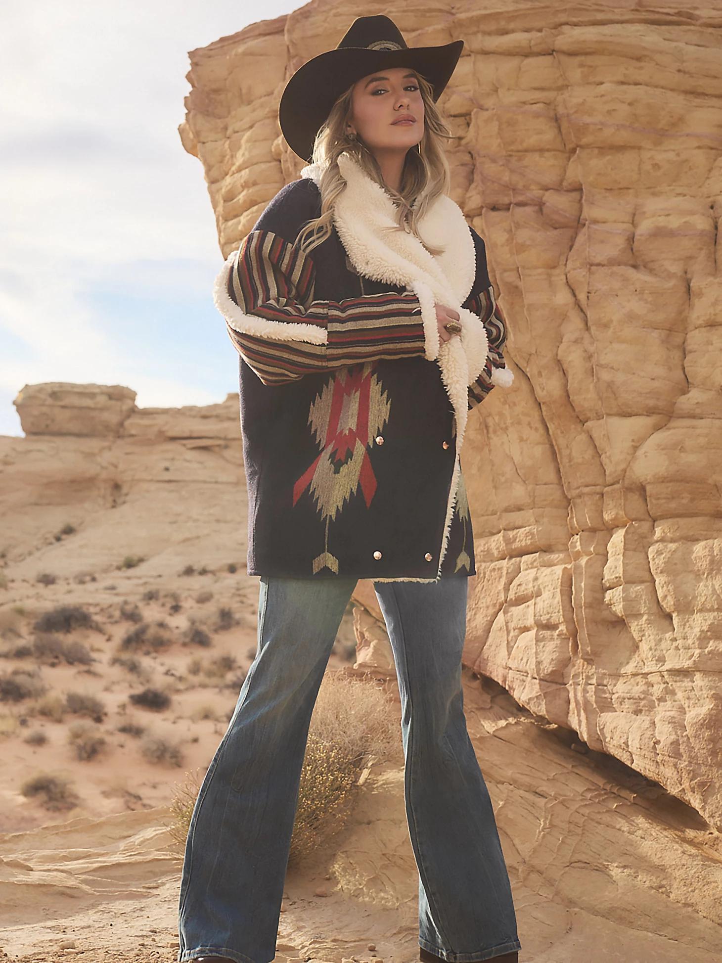 Wrangler x Lainey Wilson Jacquard Lainey Coat | Women's JACKETS & OUTERWEAR | Wrangler® Product Image