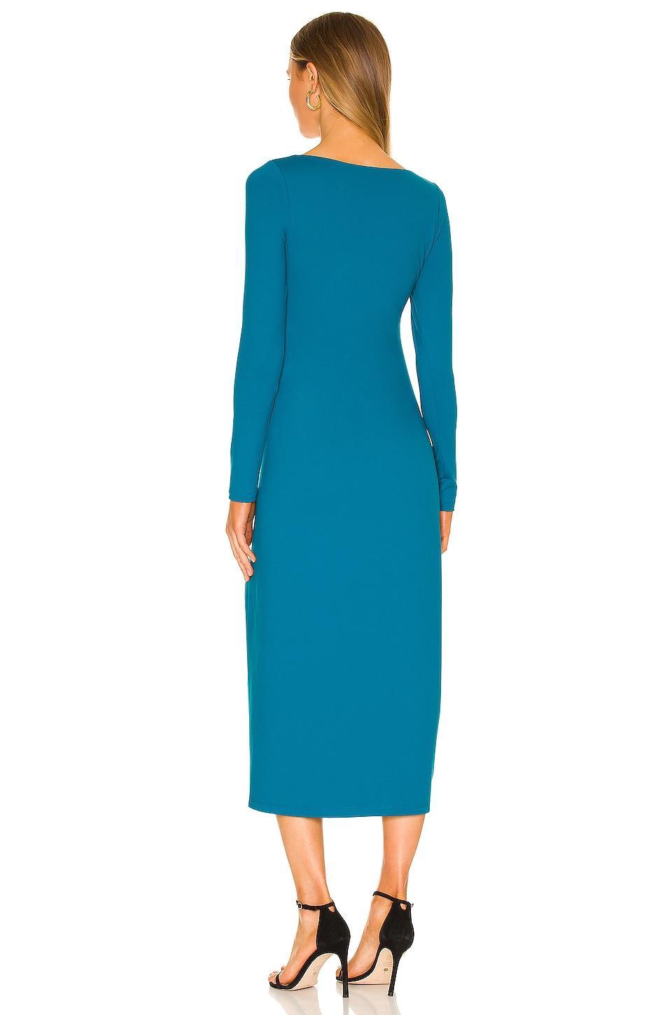 Square Neck Slit Dress Product Image