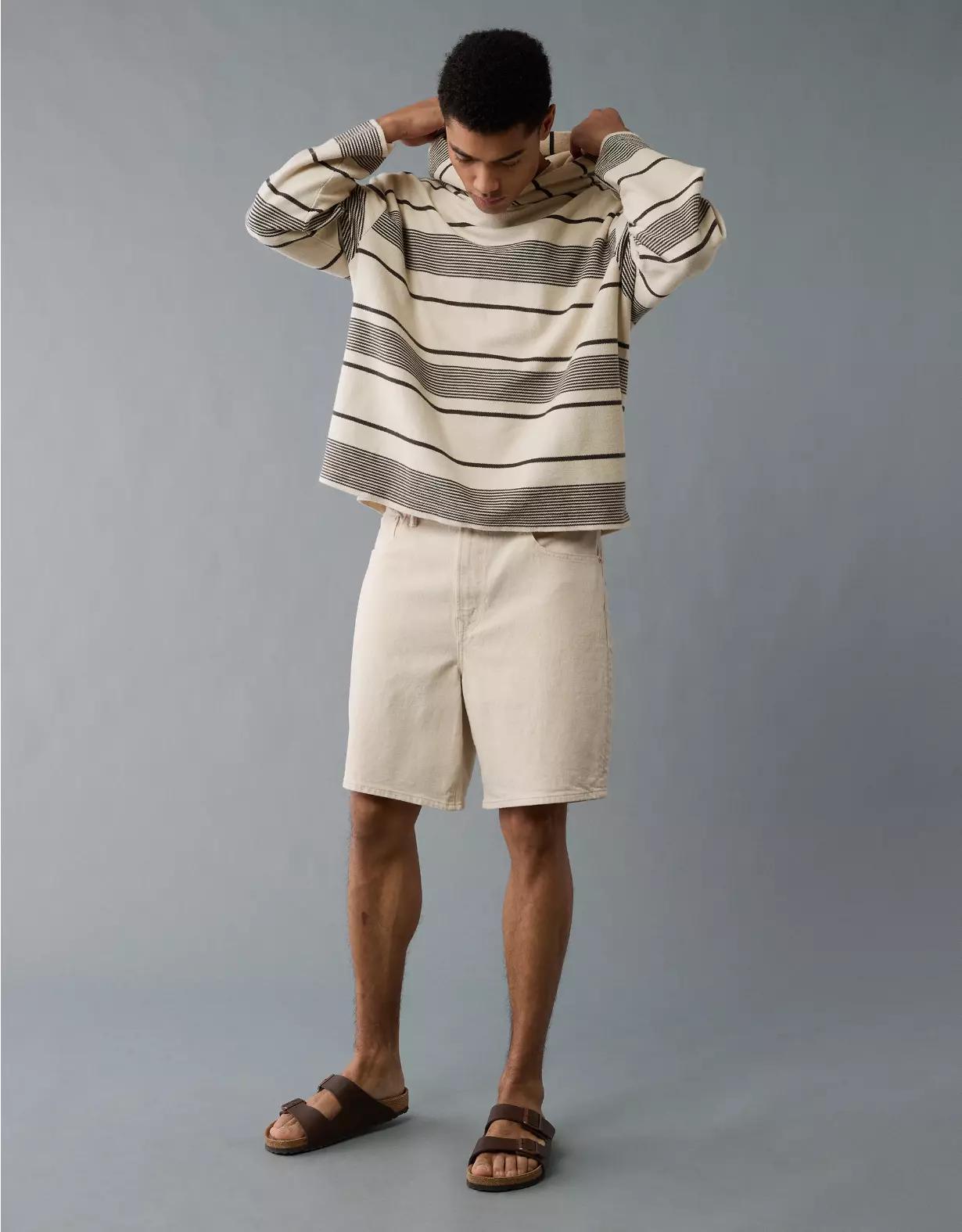AE Striped Terry Baja Hoodie Product Image
