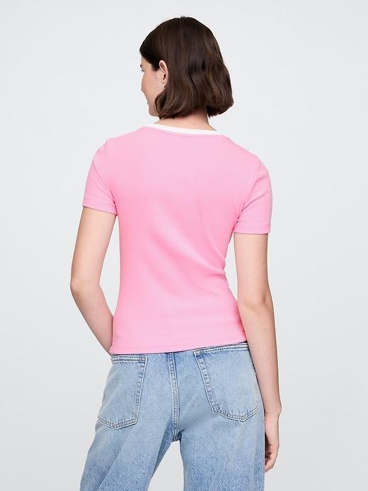 Modern Cropped Logo T-Shirt Product Image