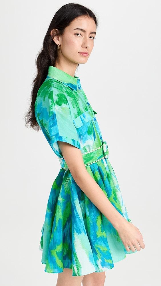 Hemant and Nandita Short Dress With Buckle Belt | Shopbop Product Image