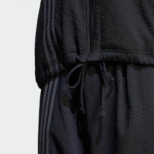 adidas Fashion Seersucker Firebird Track Top Black XS Mens Product Image