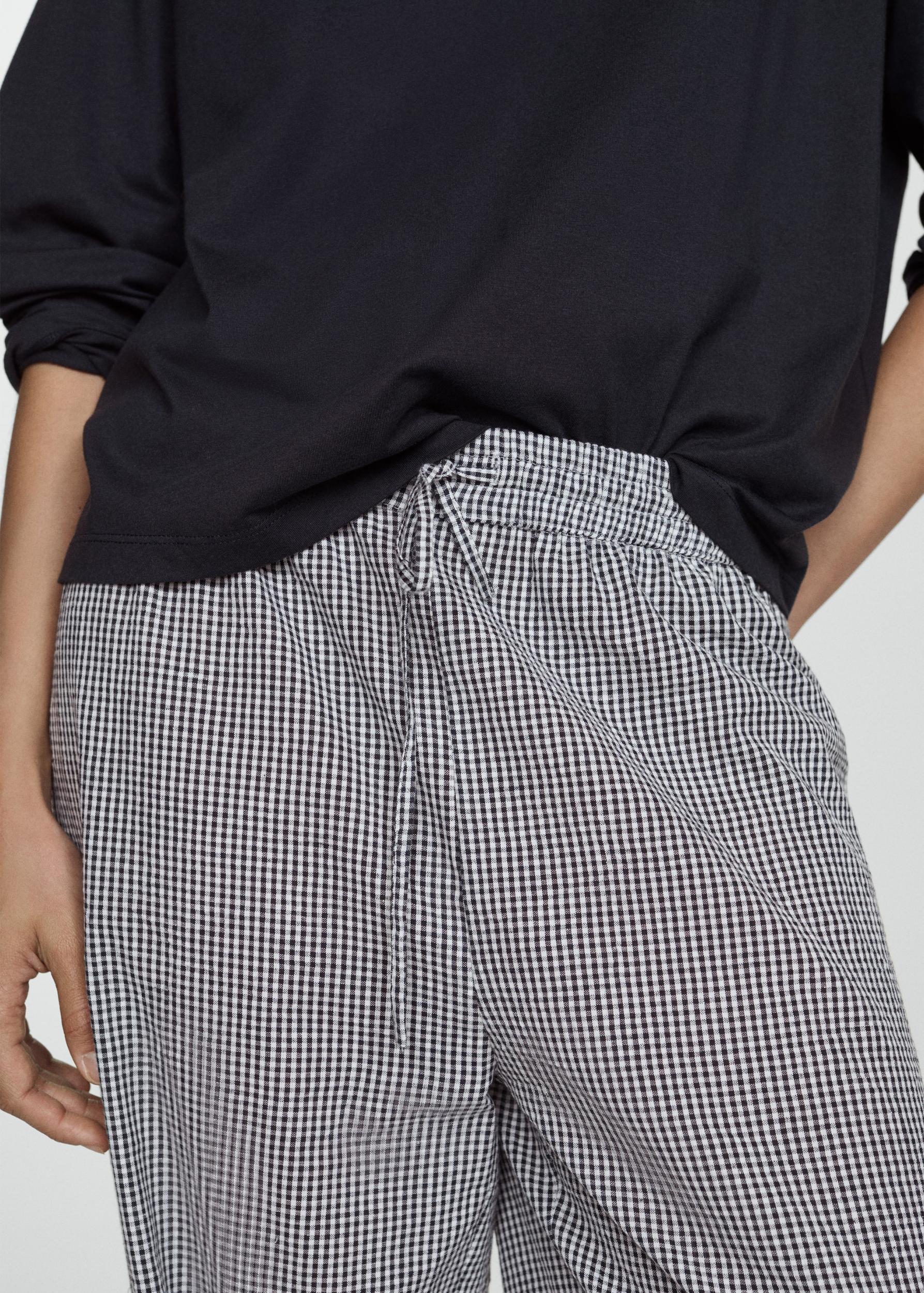 Two-piece cotton pyjamas - Women | MANGO USA Product Image