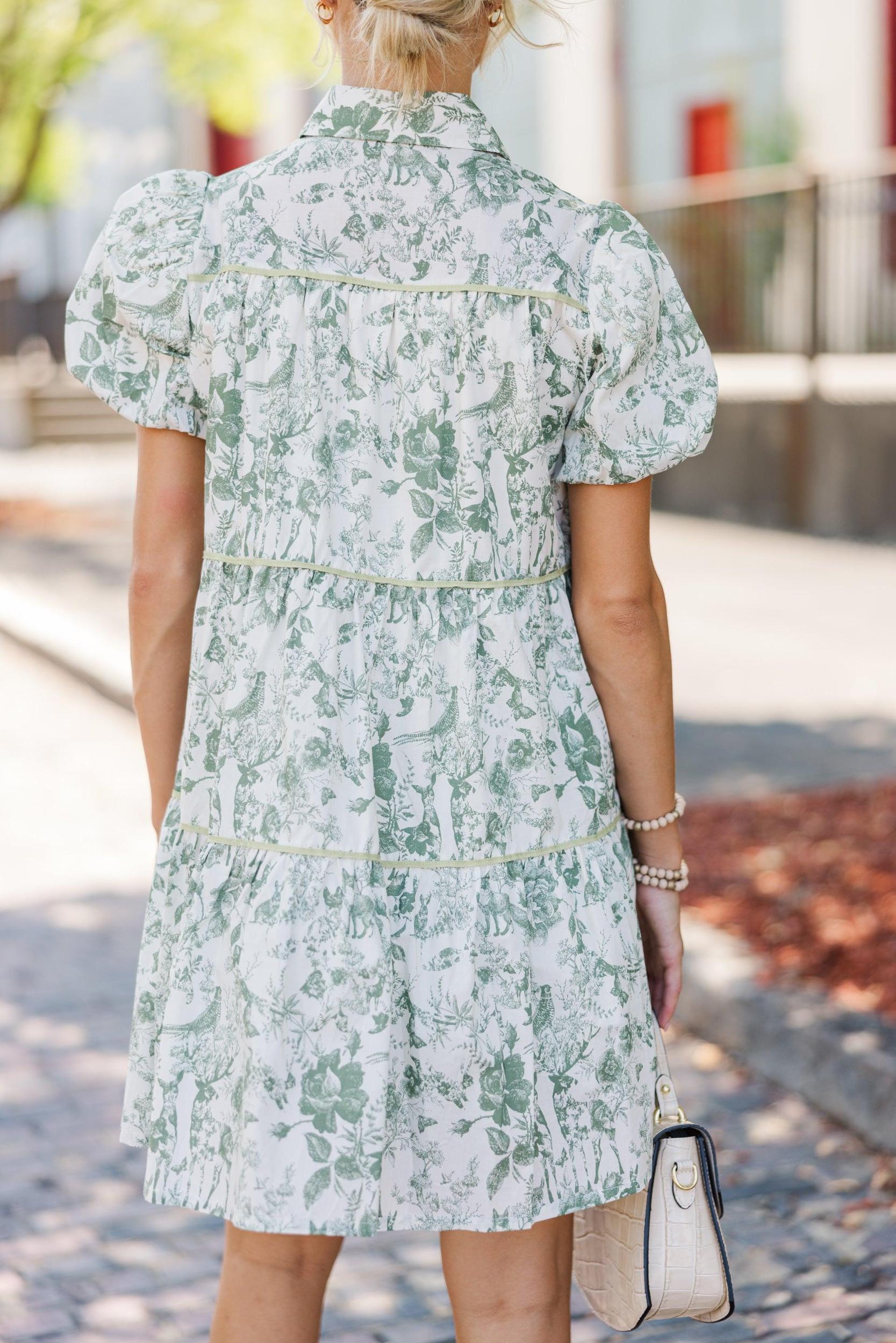 Alive And Well Ivy Green Toile Dress Female Product Image