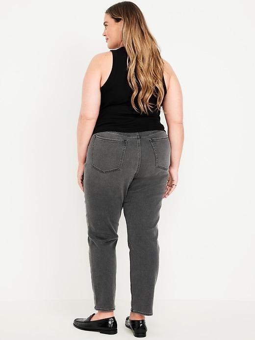 High-Waisted Built-In Warm OG Straight Ankle Jeans Product Image