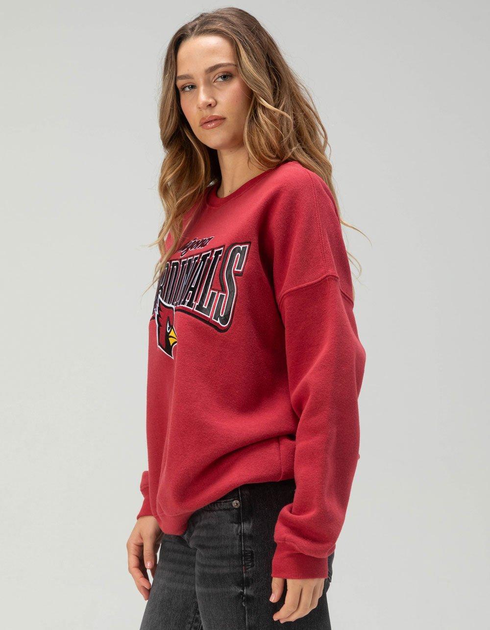 ARIZONA CARDINALS Womens Crewneck Sweatshirt - RED Product Image