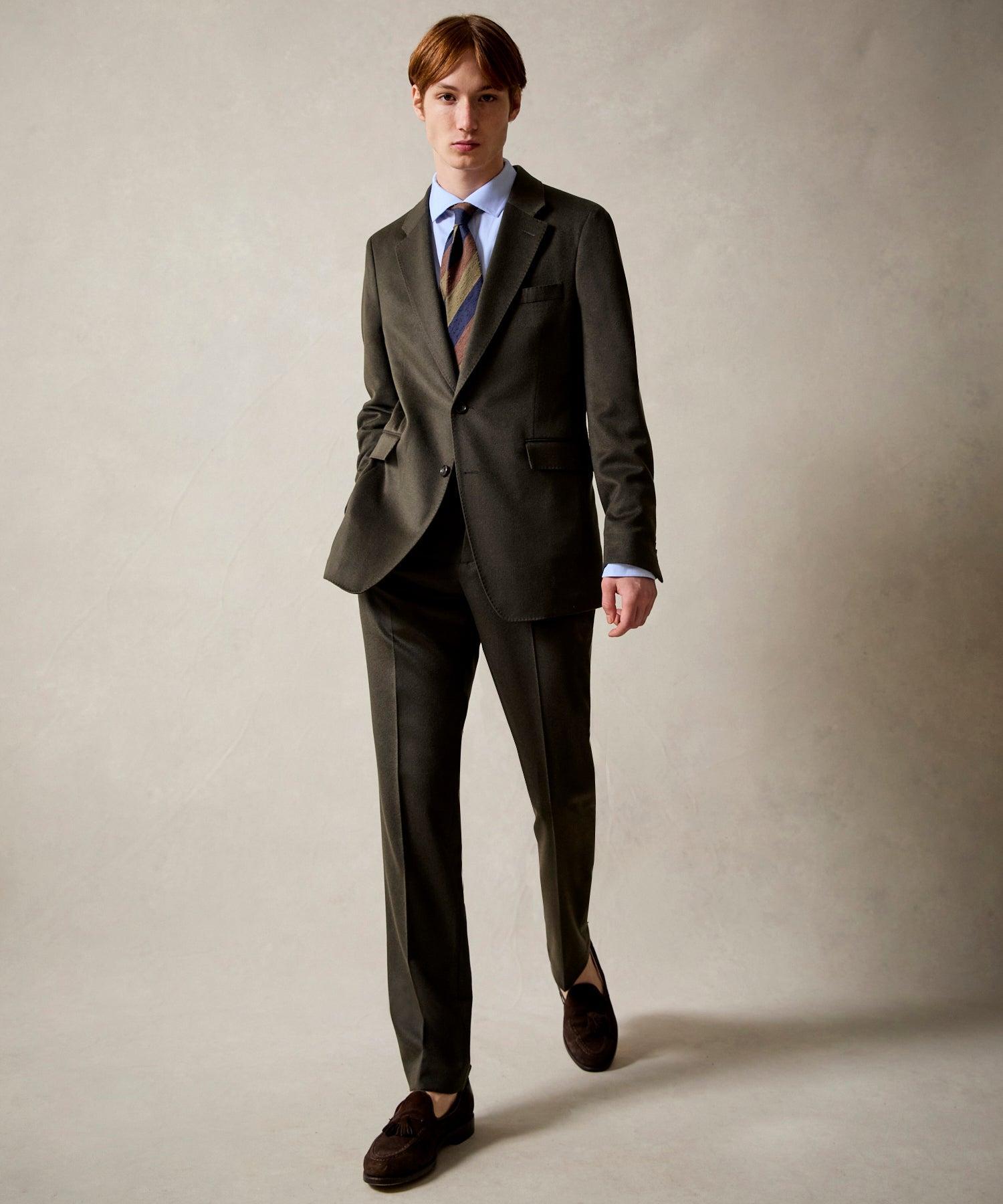 Italian Cashmere Sutton Jacket in Snyder Olive Product Image